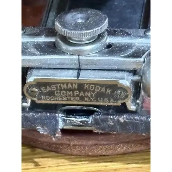 Antique Eastman Kodak NO. 3A FOLDING POCKET KODAK Model B-4 Camera w/ Red Bellow - Picture 8 of 15